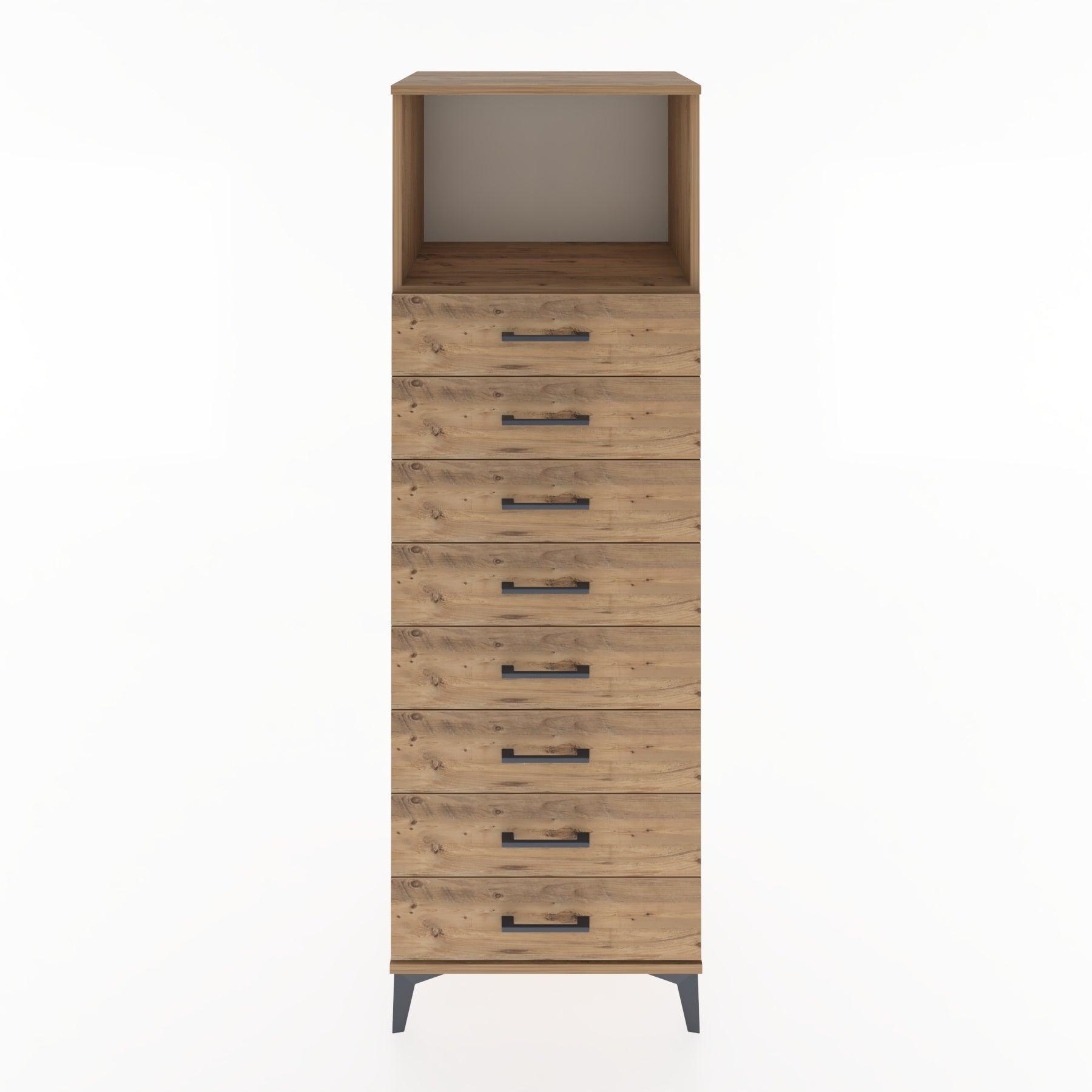 Woodntry Modular Cabinet Pine 60x44x170 cm with Drawers and Shelves CR32-3