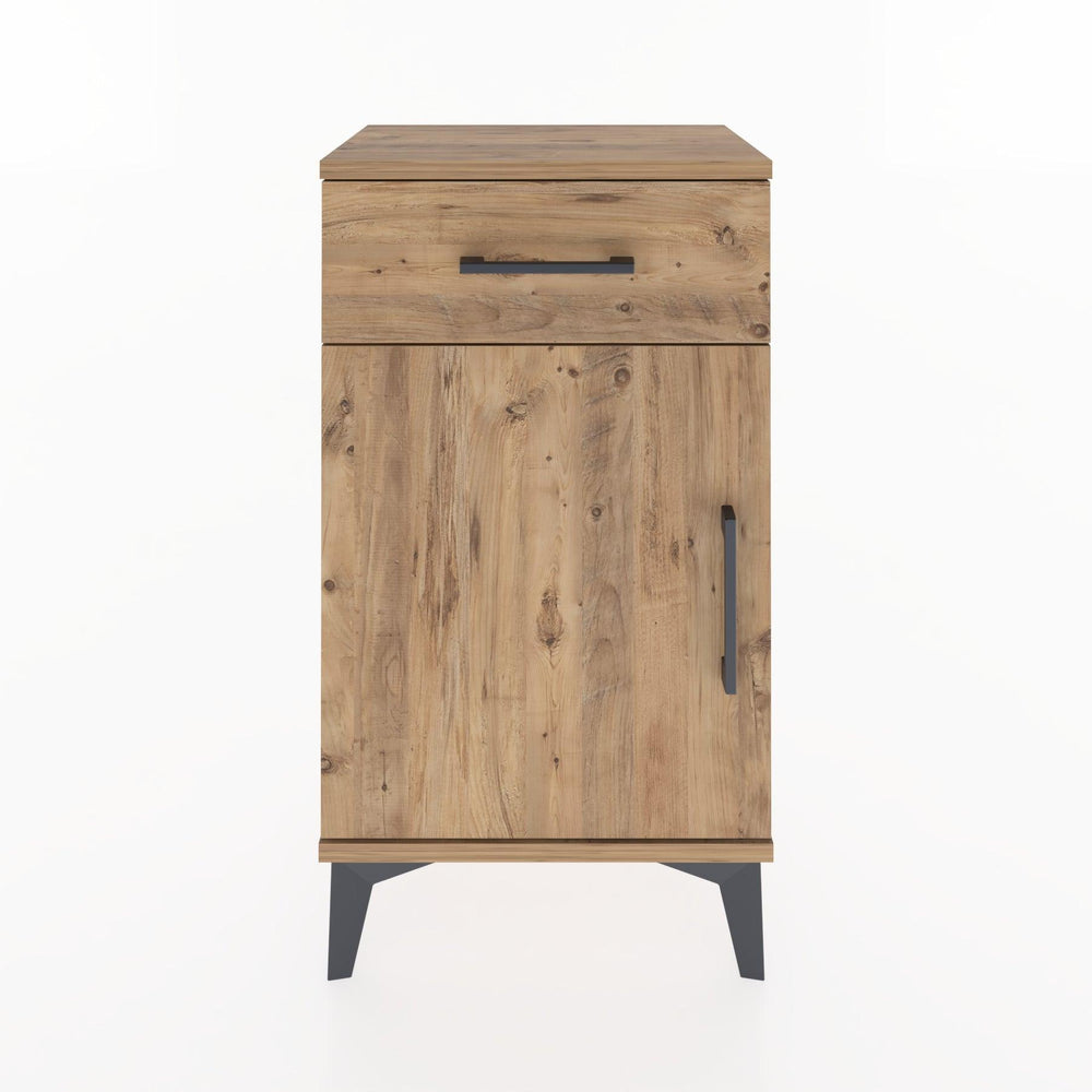 Woodntry Modüler Komodin Çekmece ve Kapaklı V4 44x30x68 cm Çam - Woodntry