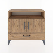 Woodntry Modüler Şifonyer Raf Kapak Çekmeceli 88x30x68 cm Çam - Woodntry