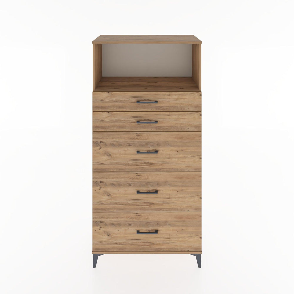 Woodntry Modular Cabinet Pine 88x44x170 cm with Drawers and Shelves CR50-3
