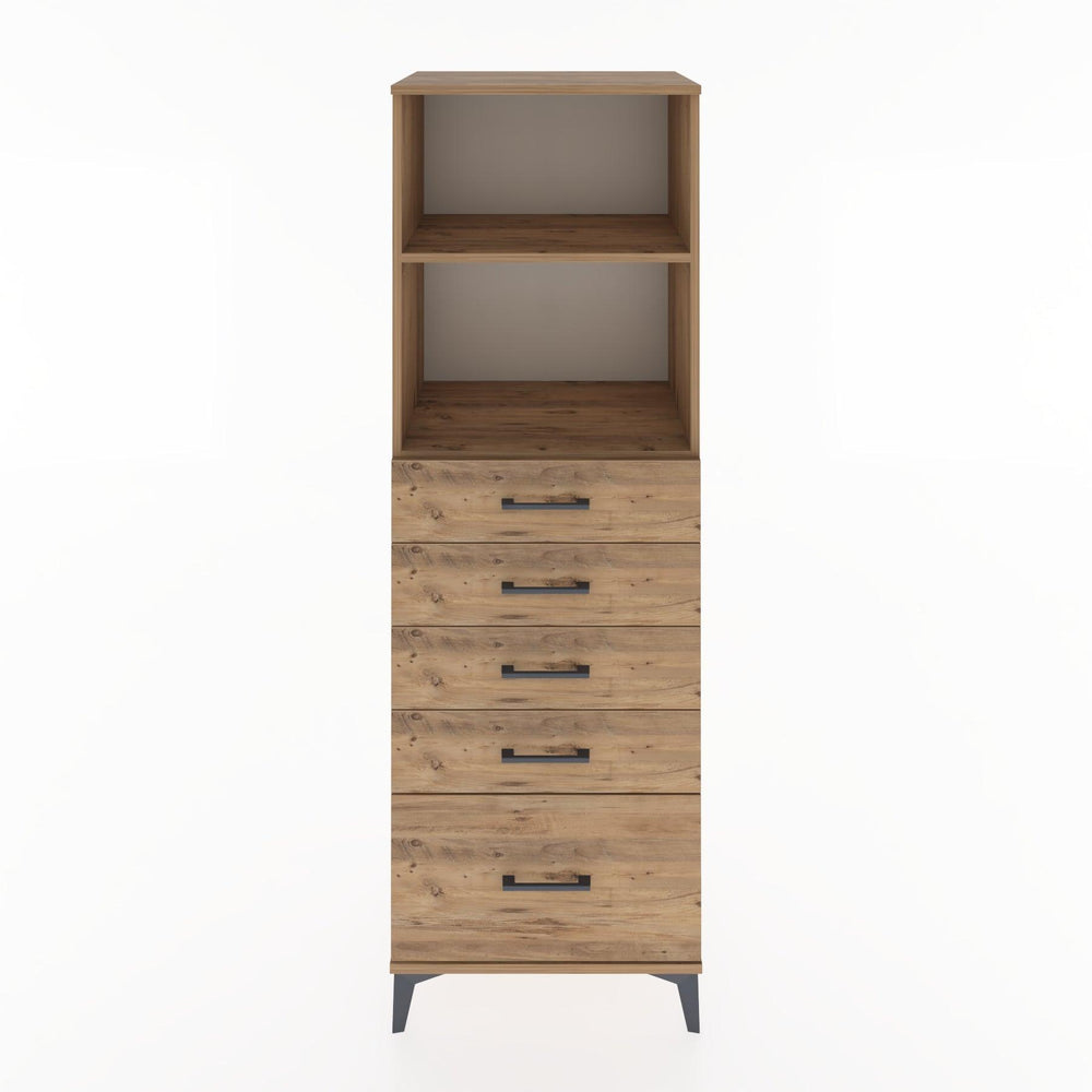 Woodntry Modular Cabinet Pine 60x44x170 cm with Drawers and Shelves CR40-3