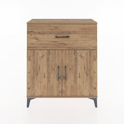 Woodntry Modüler Şifonyer Çam 88x30x94 cm Kapaklı ve Çekmeceli KC9-3