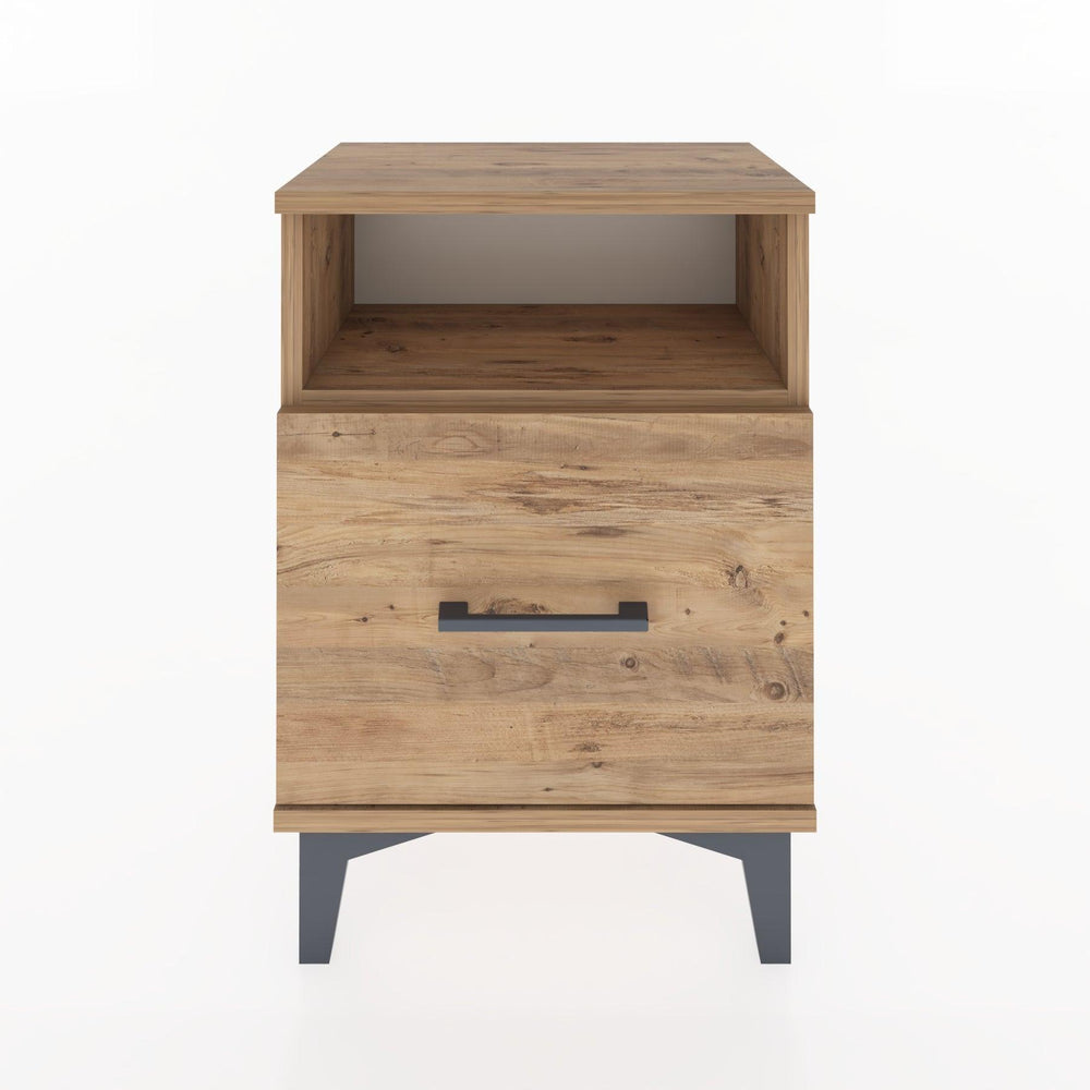 Woodntry Modüler Komodin Raf ve Çekmece 44x30x52 cm Çam - Woodntry