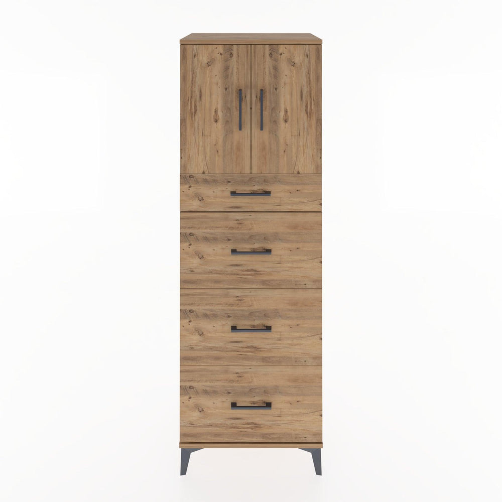 Woodntry Modular Cabinet Pine 60x44x170 cm with Doors and Drawers KC23-3