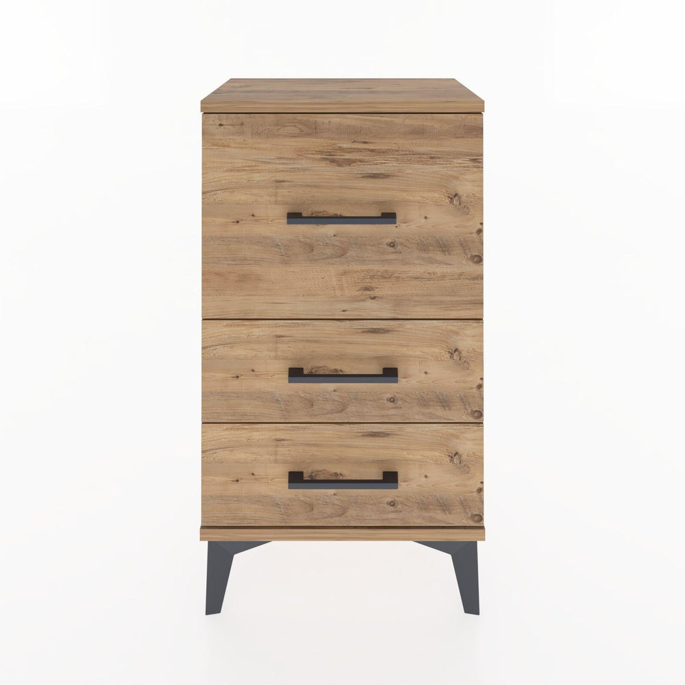 Woodntry Modüler Komodin Üç Çekmeceli V1 44x30x68 cm Çam - Woodntry