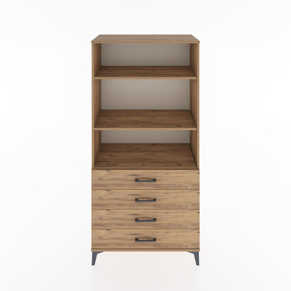 Woodntry Modular Cabinet Pine 88x44x170 cm with Drawers and Shelves CR36-3