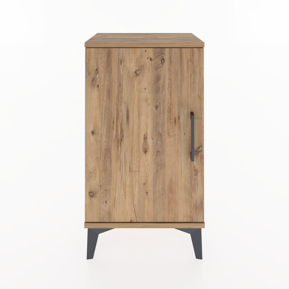 Woodntry Modüler Komodin Tek Kapaklı 44x30x68 cm Çam - Woodntry