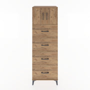Woodntry Modular Cabinet Pine 60x44x170 cm with Doors and Drawers KC25-3