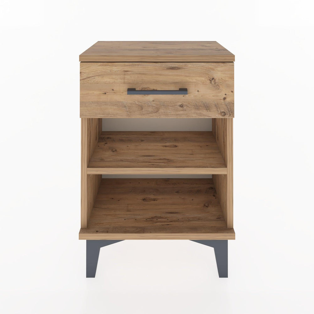 Woodntry Modüler Komodin Tek Çekmeceli 44x30x52 cm Çam - Woodntry