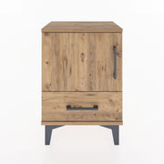 Woodntry Modüler Komodin Kapak ve Çekmeceli 44x30x52 cm Çam - Woodntry