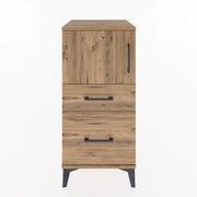 Woodntry Modular Nightstand Pine 44x44x84 cm with Cover and Drawer KC45-3