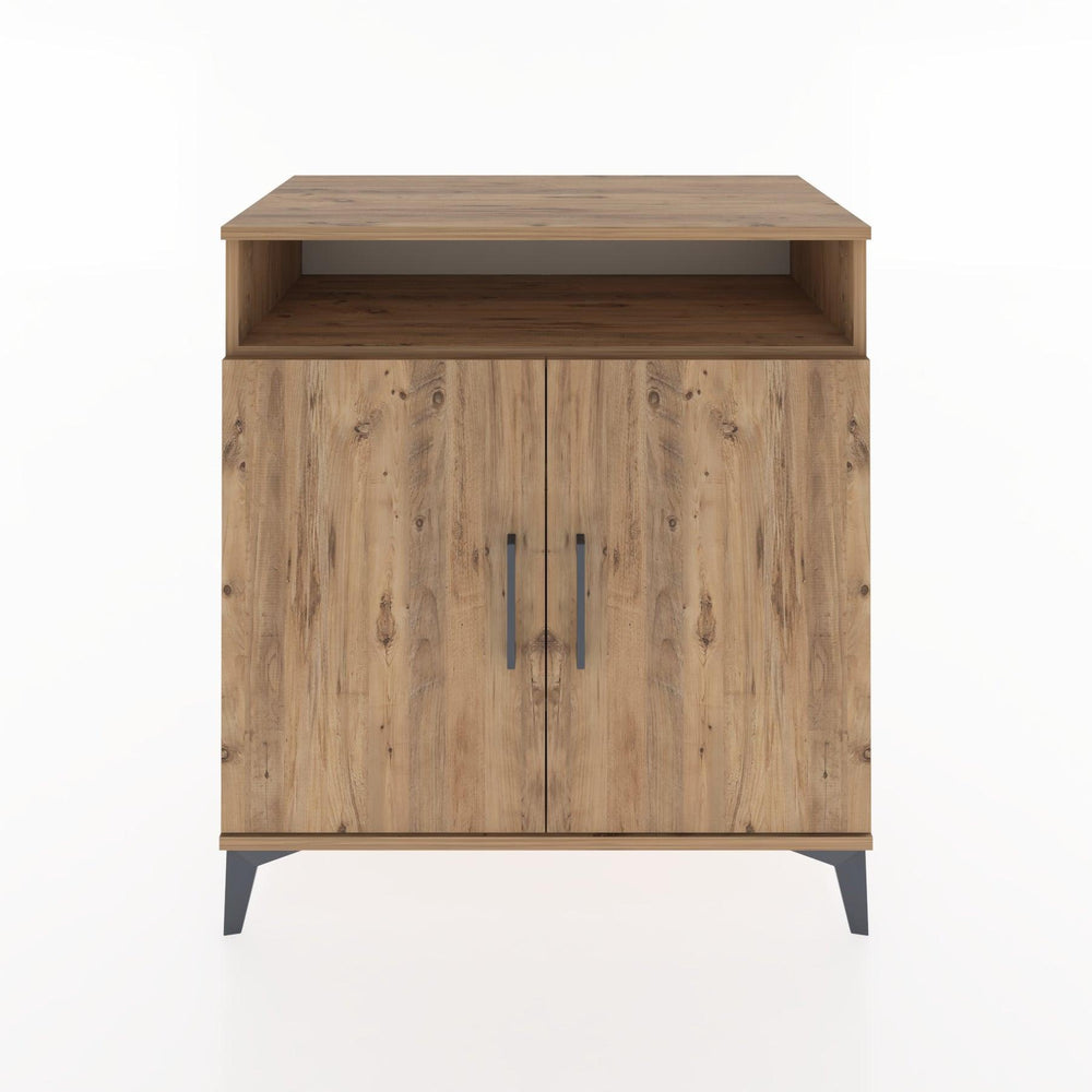 Woodntry Modüler Şifonyer Çam 88x44x84 cm Kapaklı ve Raflı KR83-3