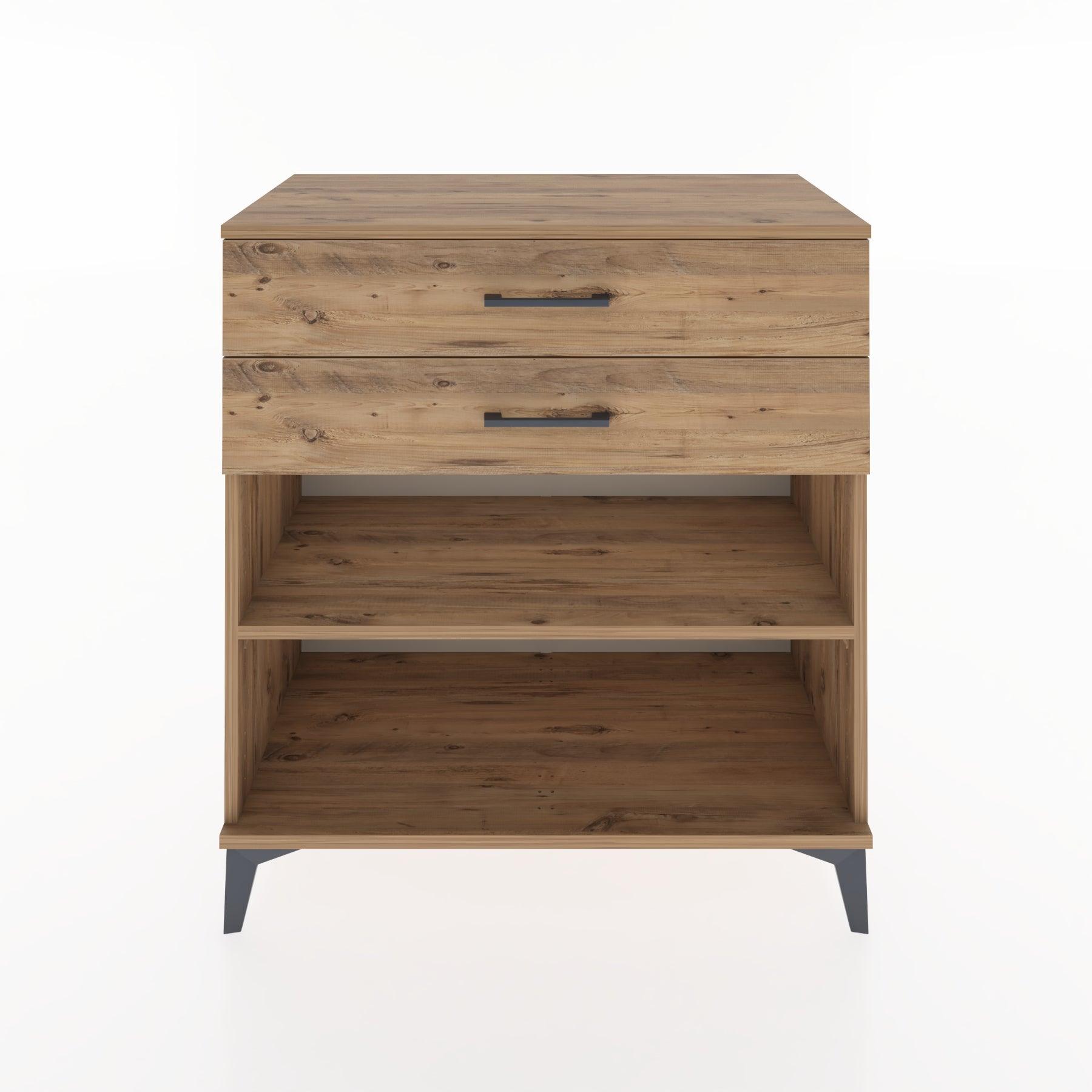 Woodntry Modular Dresser Pine 88x44x84 cm with Drawers and Shelves CR14-3