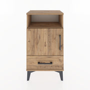 Woodntry Modüler Komodin Raf Kapak Çekmeceli 44x30x68 cm Çam - Woodntry