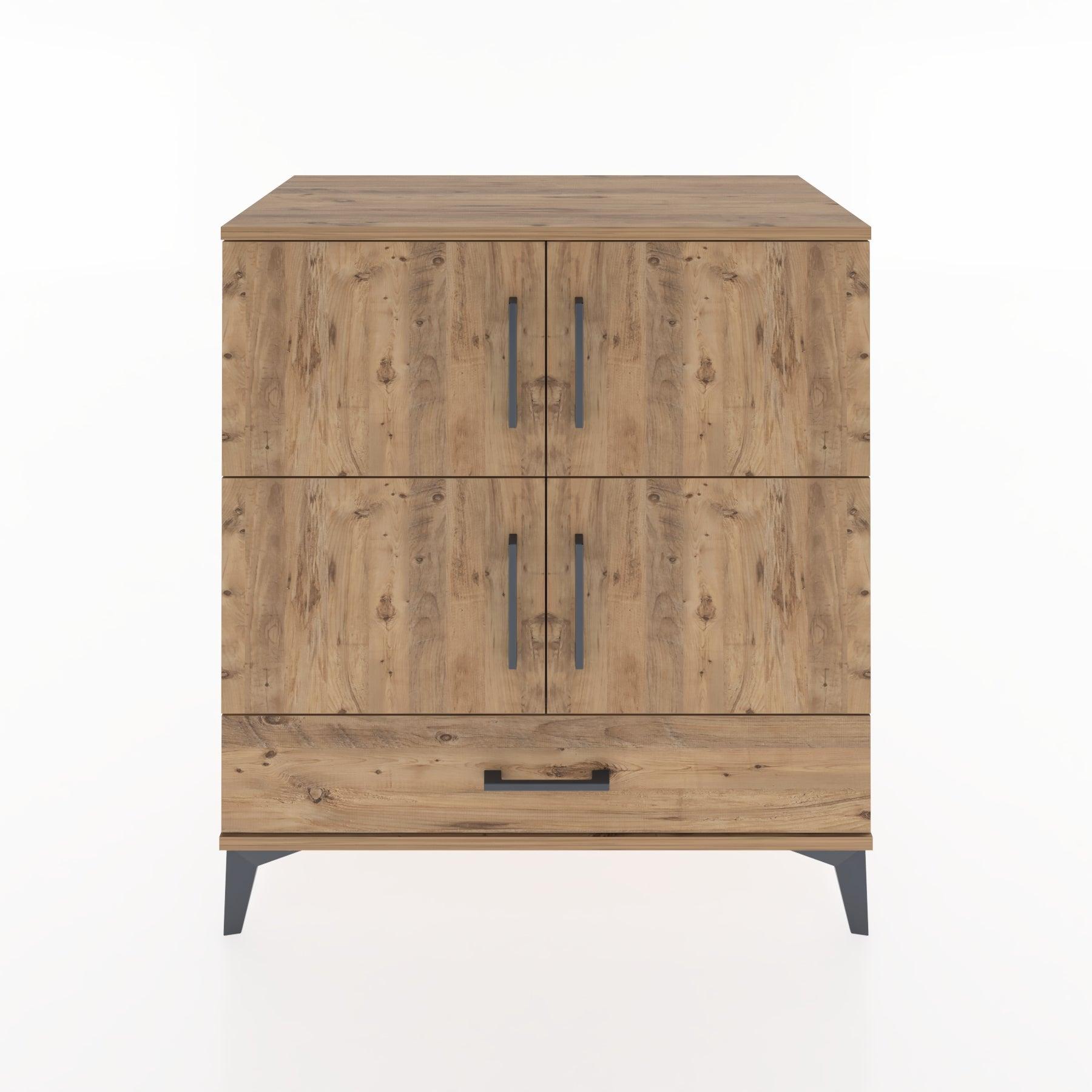 Woodntry Modular Dresser Pine 88x44x84 cm with Cover and Drawer KC92-3