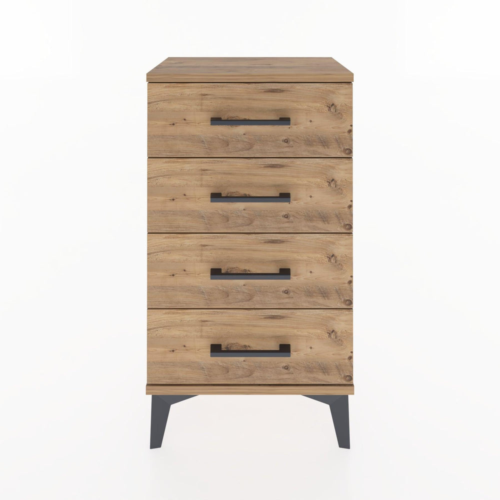 Woodntry Modüler Komodin 4 Çekmeceli 44x30x68 cm Çam - Woodntry