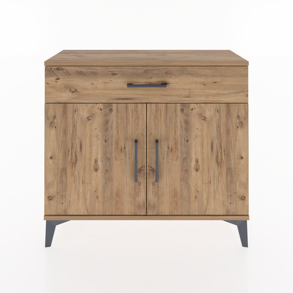 Woodntry Modüler Şifonyer Çekmece ve Kapaklı V1 88x30x68 cm Çam - Woodntry