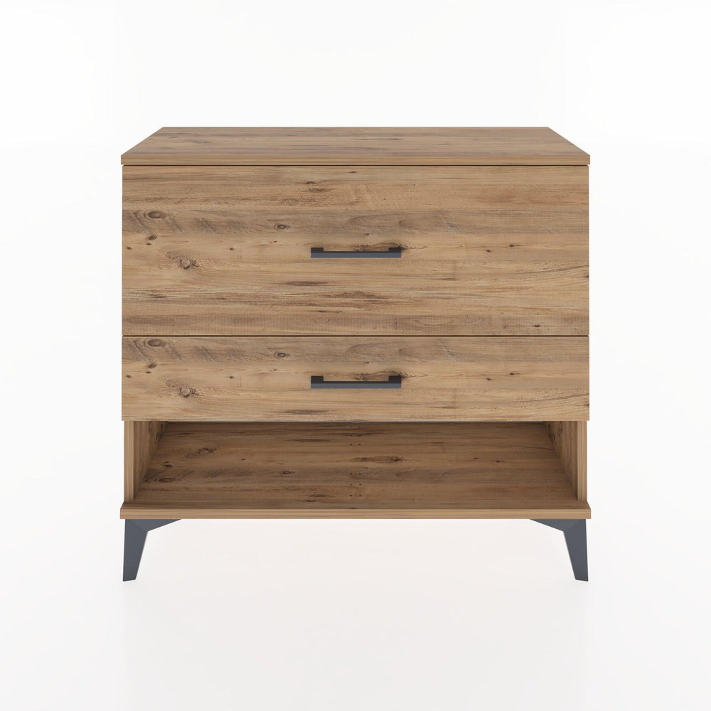 Woodntry Modüler Şifonyer İki Çekmeceli V5 88x30x68 cm Çam - Woodntry