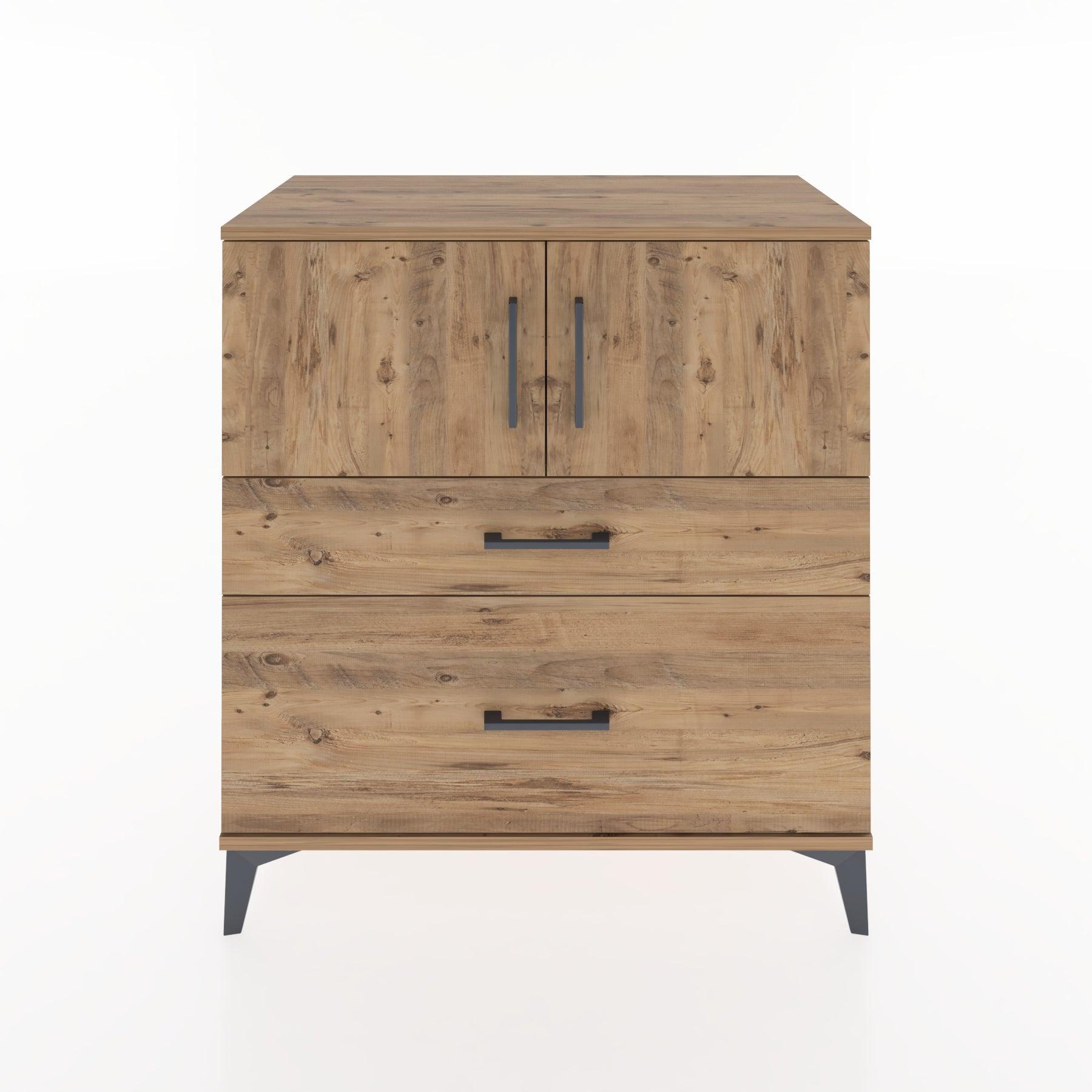 Woodntry Modular Dresser Pine 88x44x84 cm with Cover and Drawer KC109-3