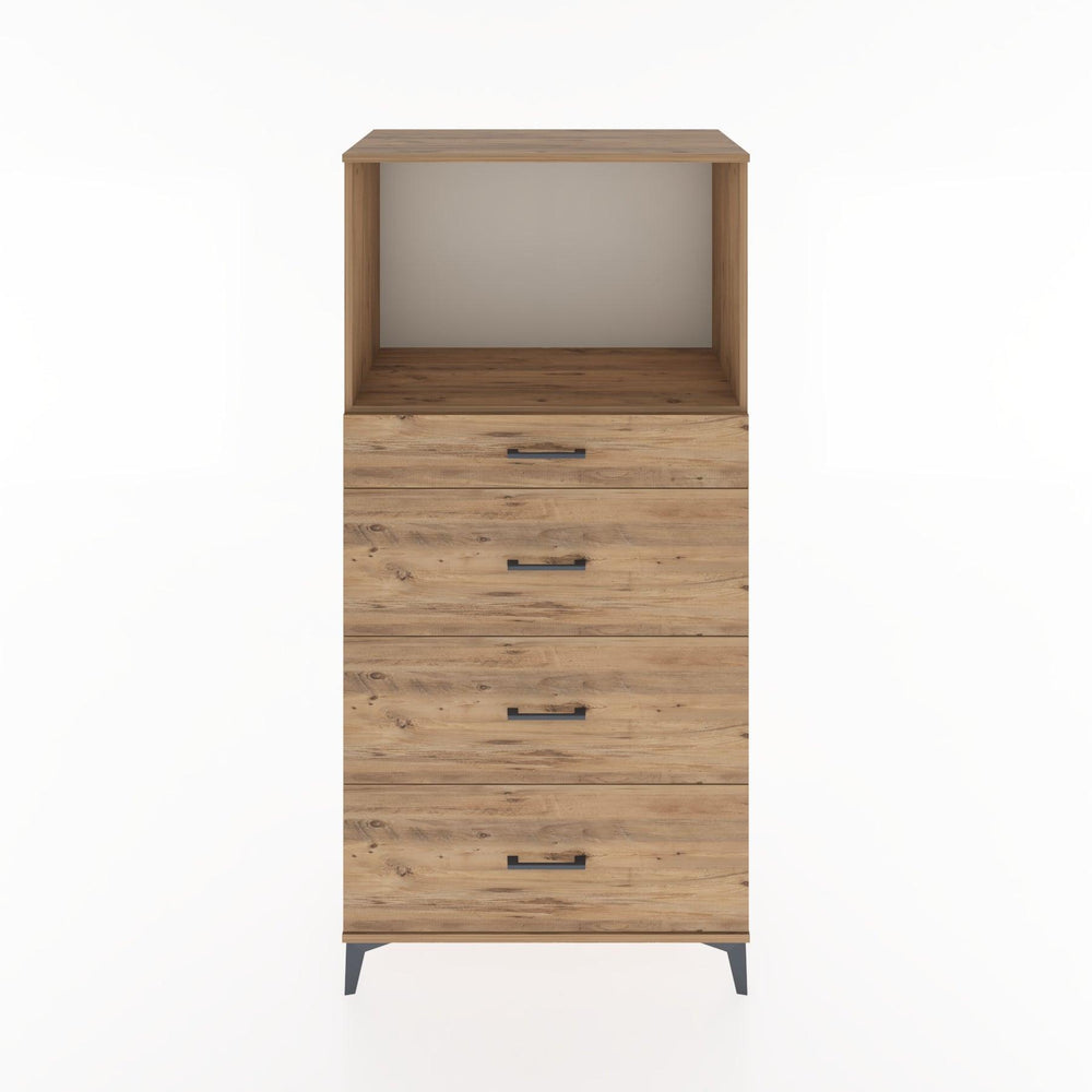Woodntry Modular Cabinet Pine 88x44x170 cm with Drawers and Shelves CR51-3