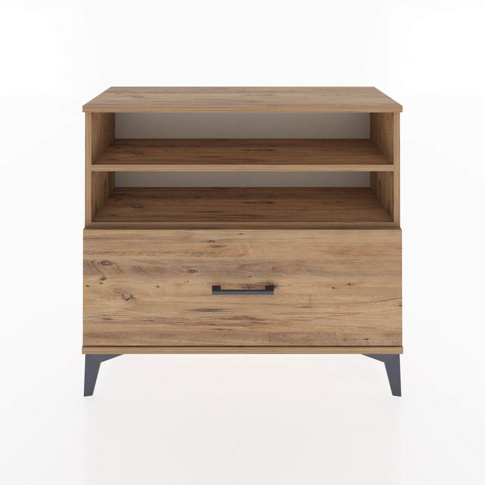 Woodntry Modüler Şifonyer Raf ve Çekmece V1 88x30x68 cm Çam - Woodntry