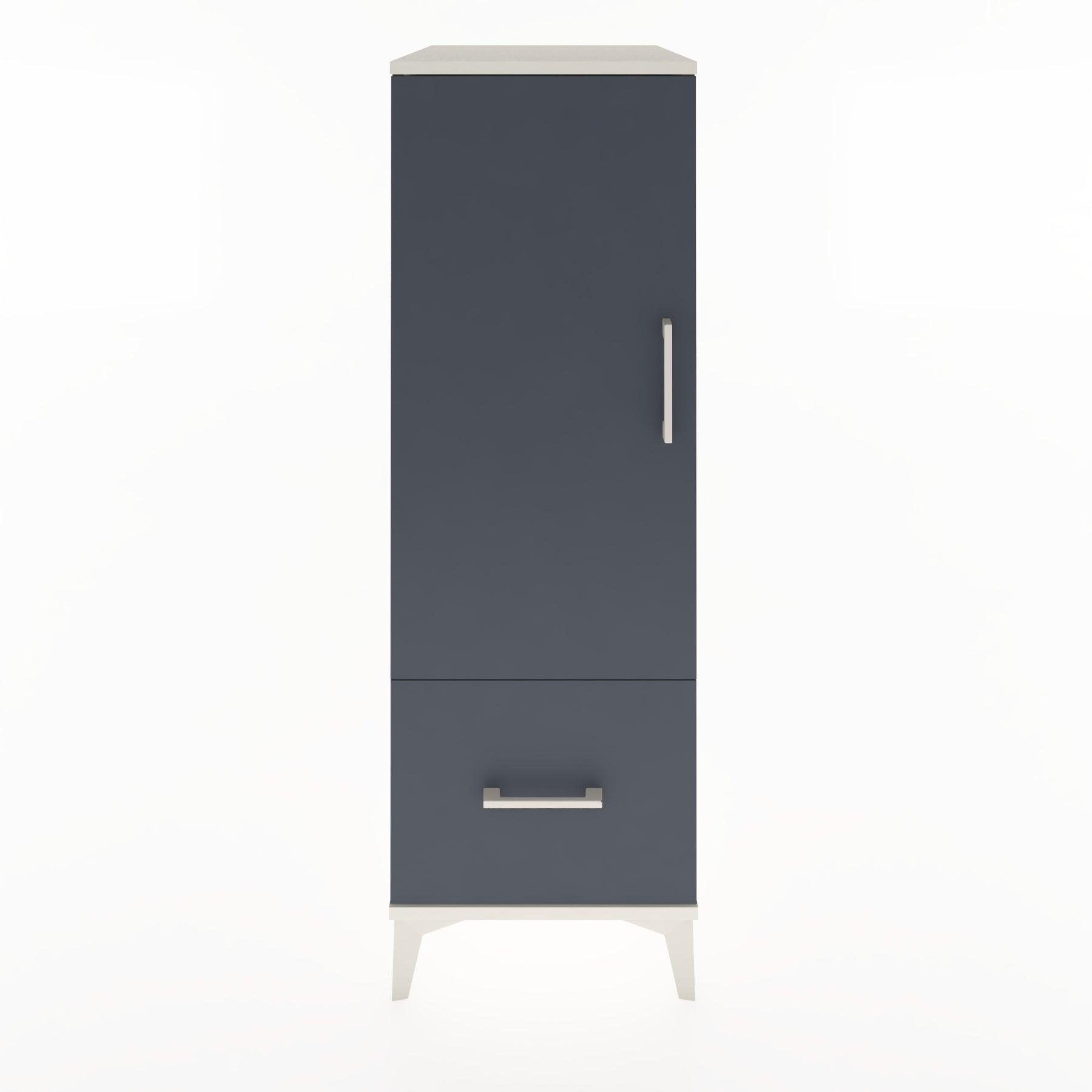 Woodntry Modular Cabinet Moonstone 44x30x122 cm with Doors and Drawers KC2-1