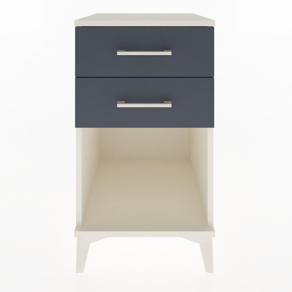 Woodntry Modular Nightstand Moonstone 44x44x68 cm with Drawer and Shelf CR2-1