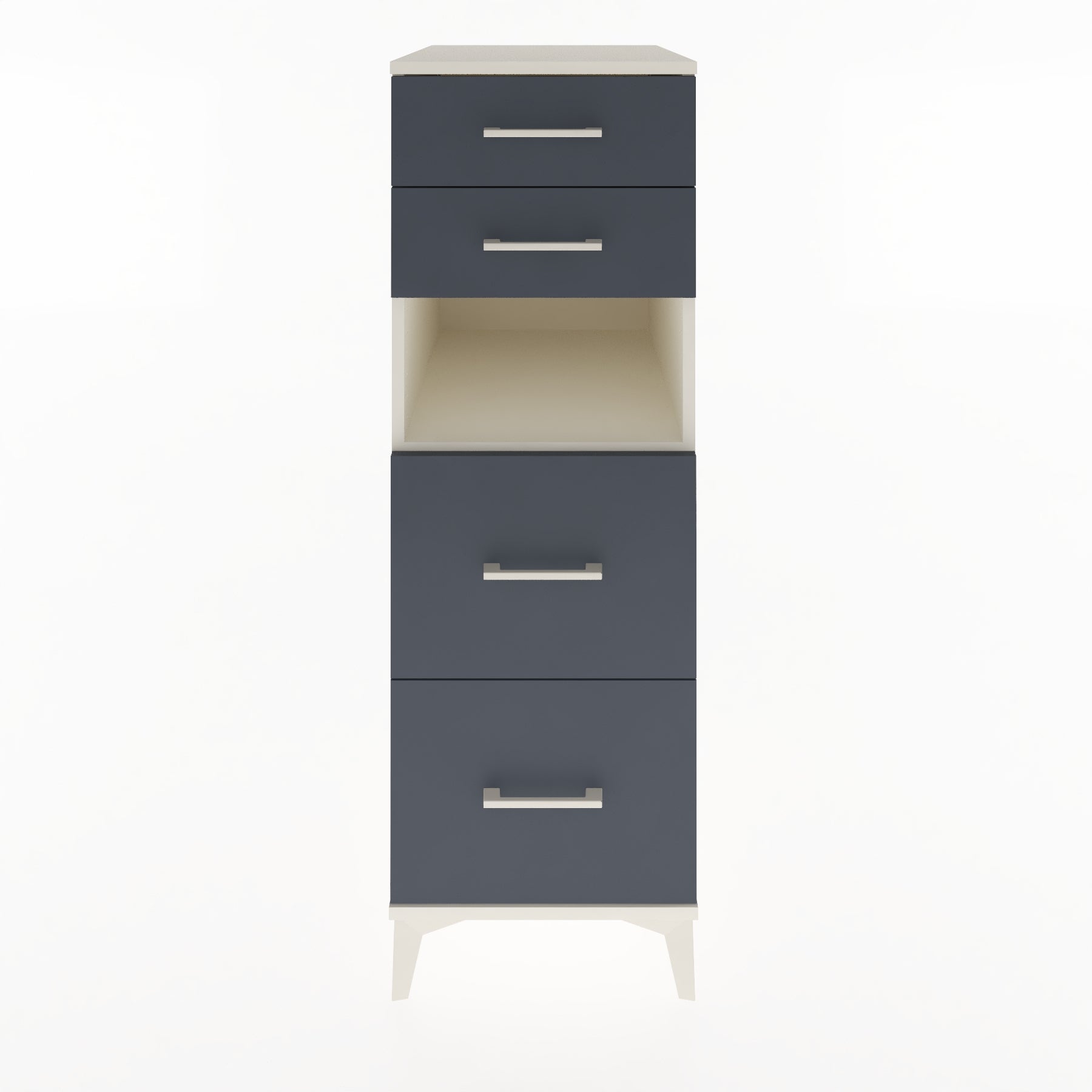 Woodntry Modular Cabinet Moonstone 44x59x122 cm with Drawers and Shelves CR102-1