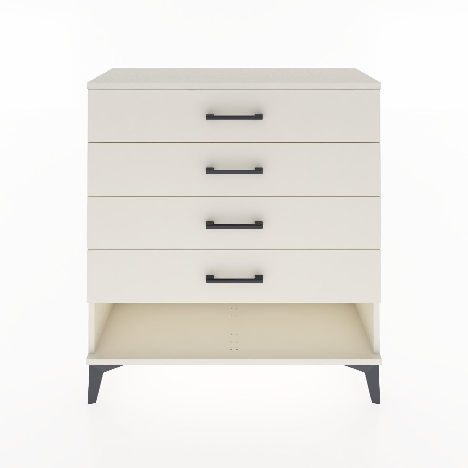 Woodntry Modular Dresser Moonstone 88x30x84 cm with Drawers and Shelves CR2-1