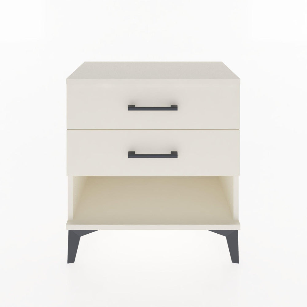 Woodntry Modular Nightstand Moonstone 60x30x52 cm with Drawer and Shelf CR2-1