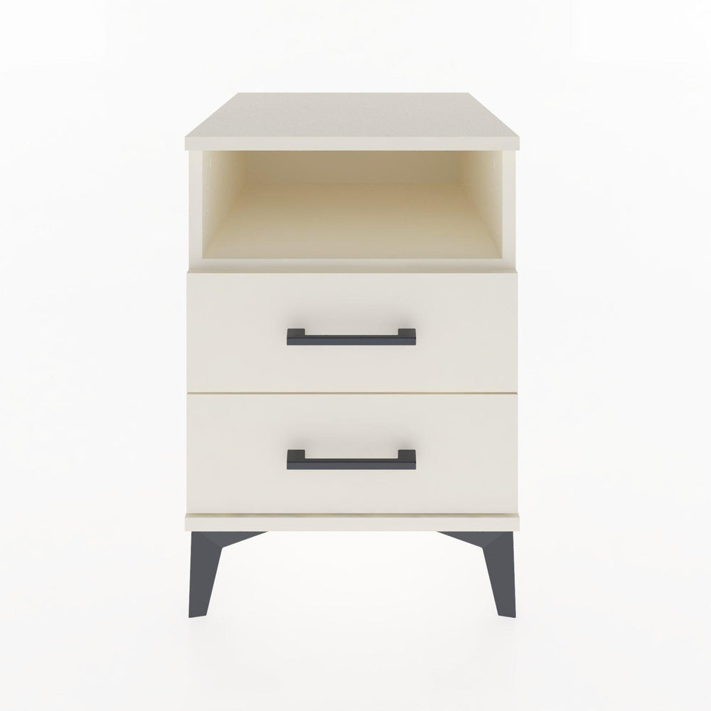 Woodntry Modular Nightstand Moonstone 44x44x52 cm with Drawer and Shelf CR2-1