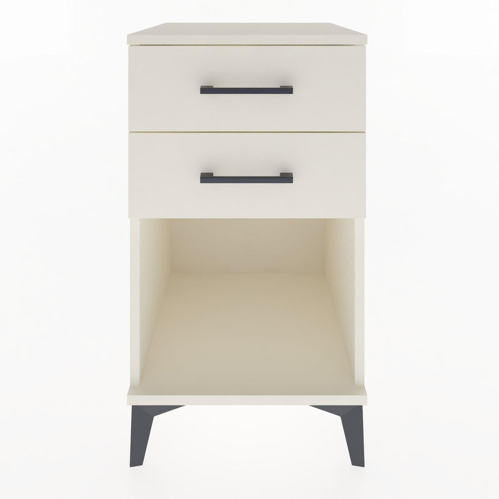 Woodntry Modular Nightstand Moonstone 44x44x68 cm with Drawer and Shelf CR2-1