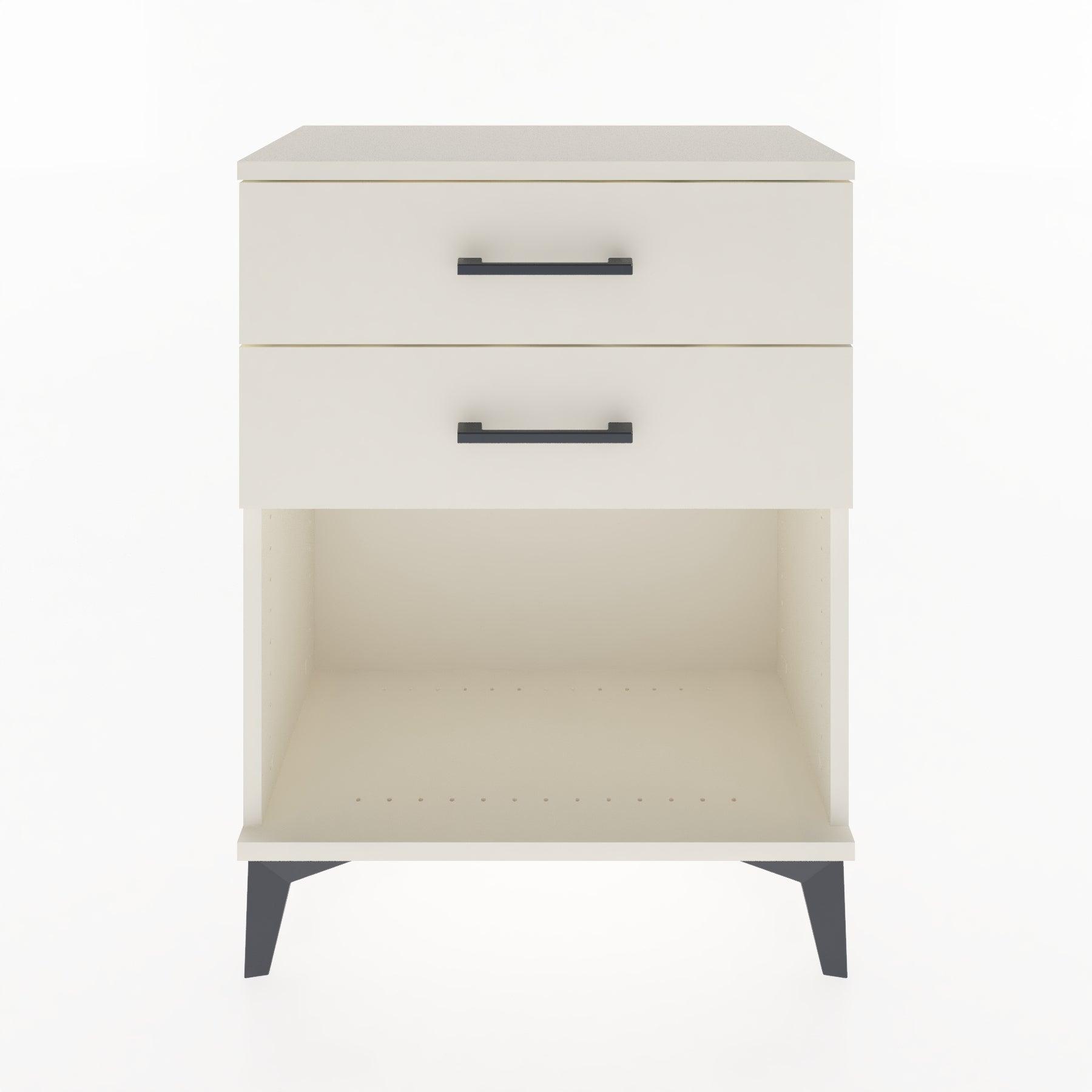 Woodntry Modular Nightstand Moonstone 60x30x68 cm with Drawer and Shelf CR2-1