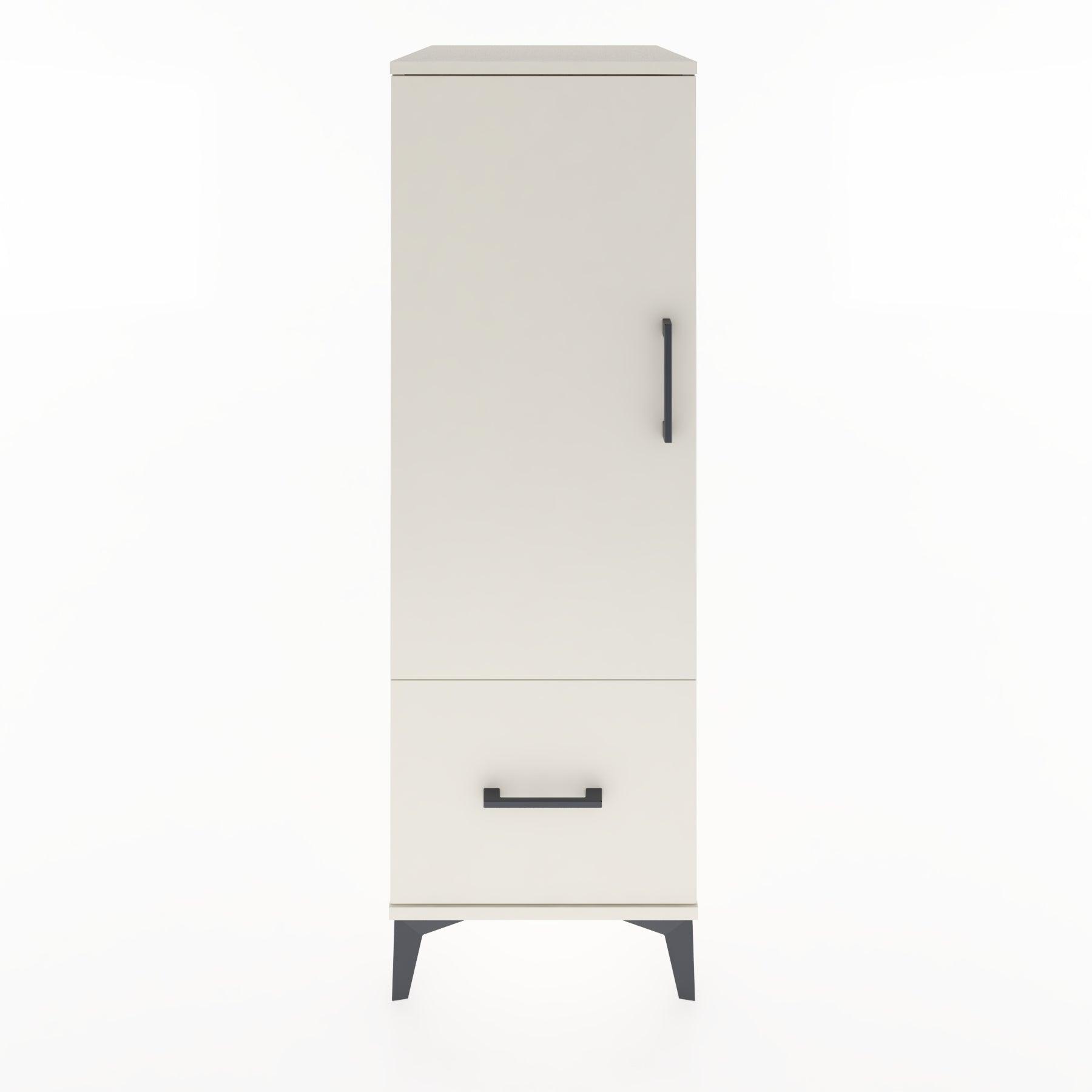 Woodntry Modular Cabinet Moonstone 44x30x122 cm with Doors and Drawers KC2-1
