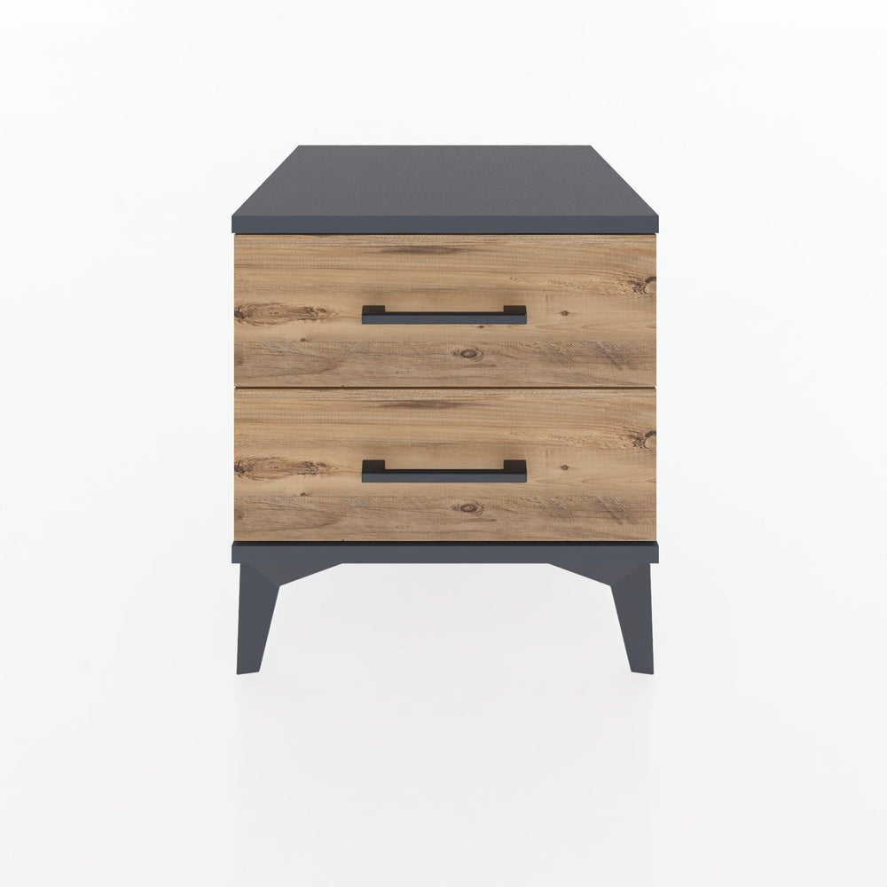 Woodntry Modular Nightstand Anthracite 44x44x36 cm Drawer C2-2