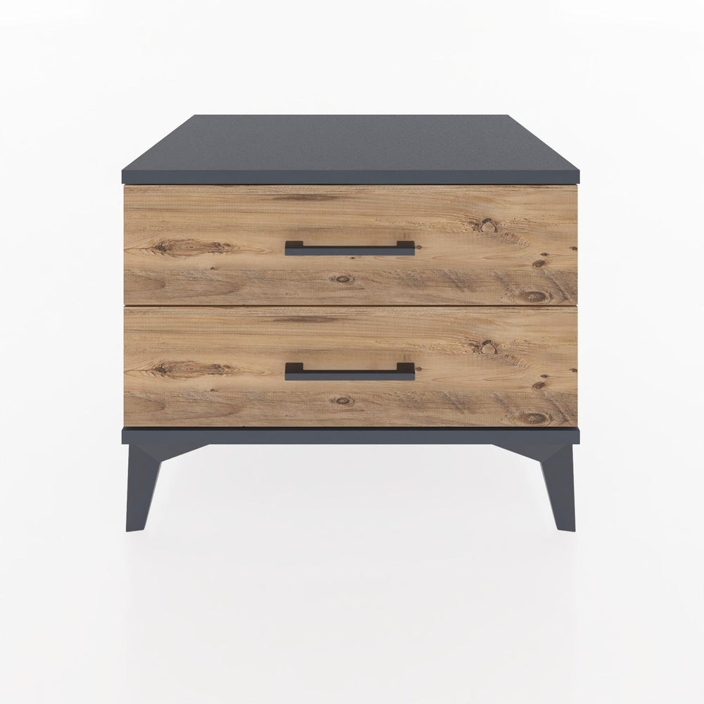 Woodntry Modüler Komodin Antrasit 60x44x68 cm Çekmeceli C2-2