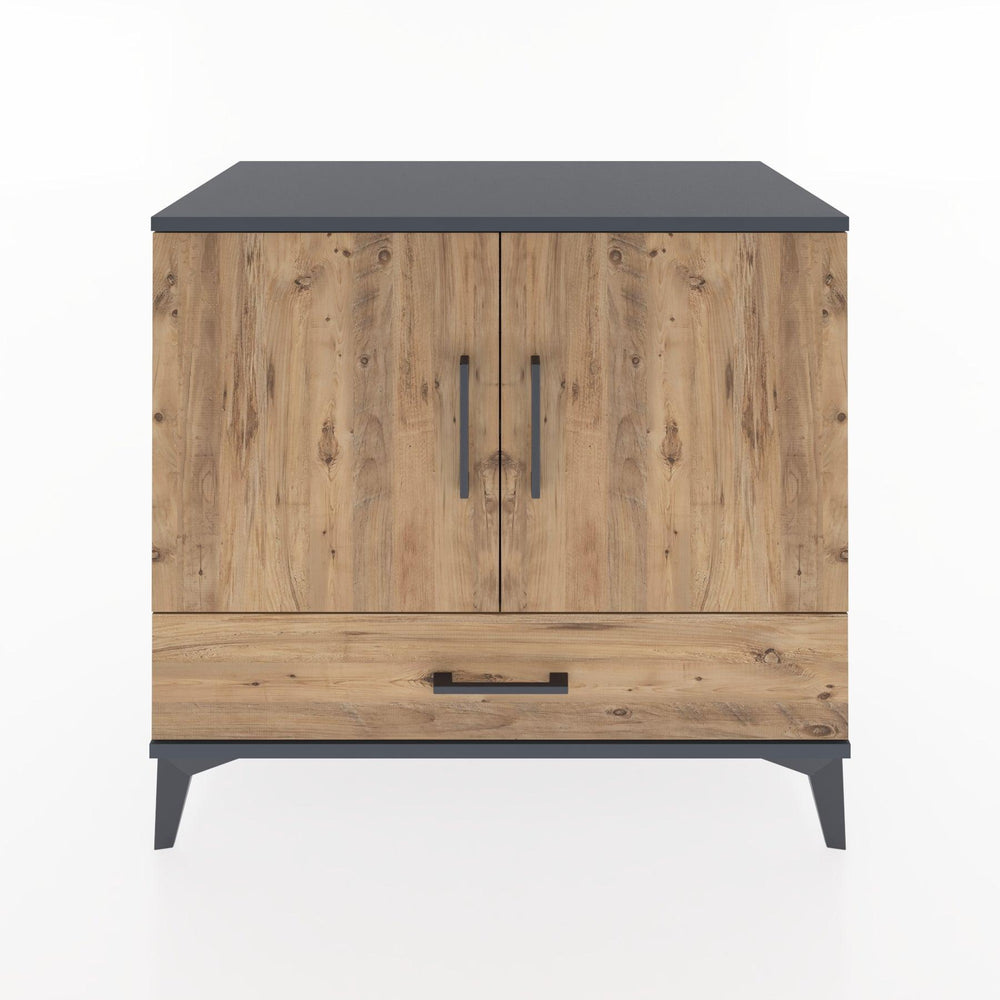 Woodntry Modular Dresser Anthracite 88x44x68 cm with Cover and Drawer KC2-2