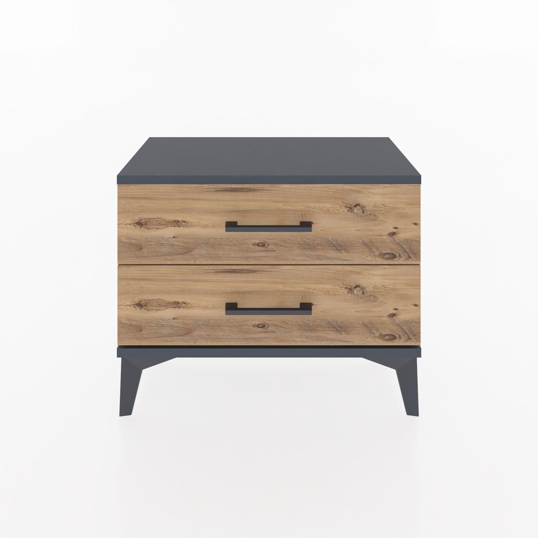 Woodntry Modular Nightstand Anthracite 60x30x36 cm Drawer C2-2