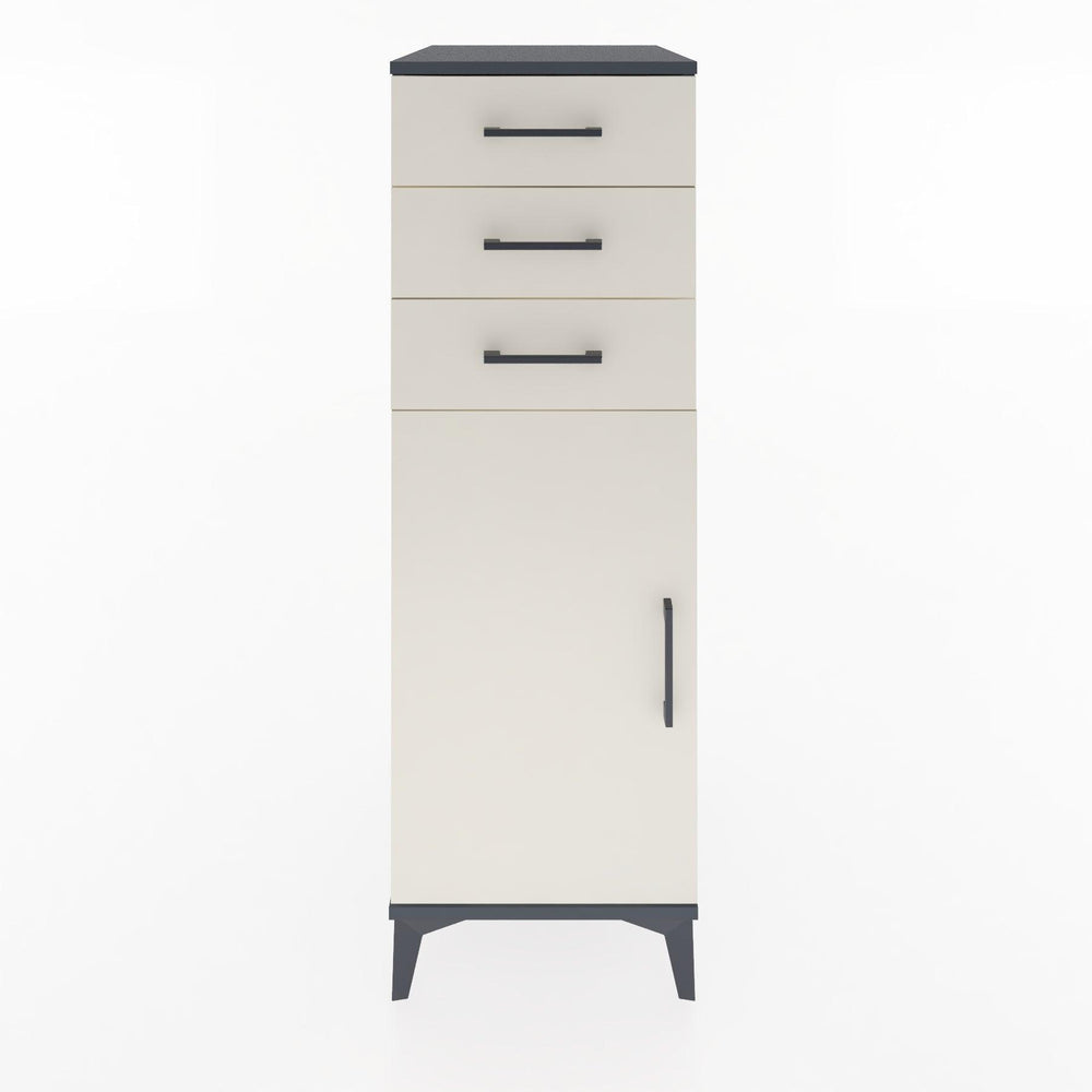 Woodntry Modular Cabinet Anthracite 44x30x122 cm with Doors and Drawers KC52-2