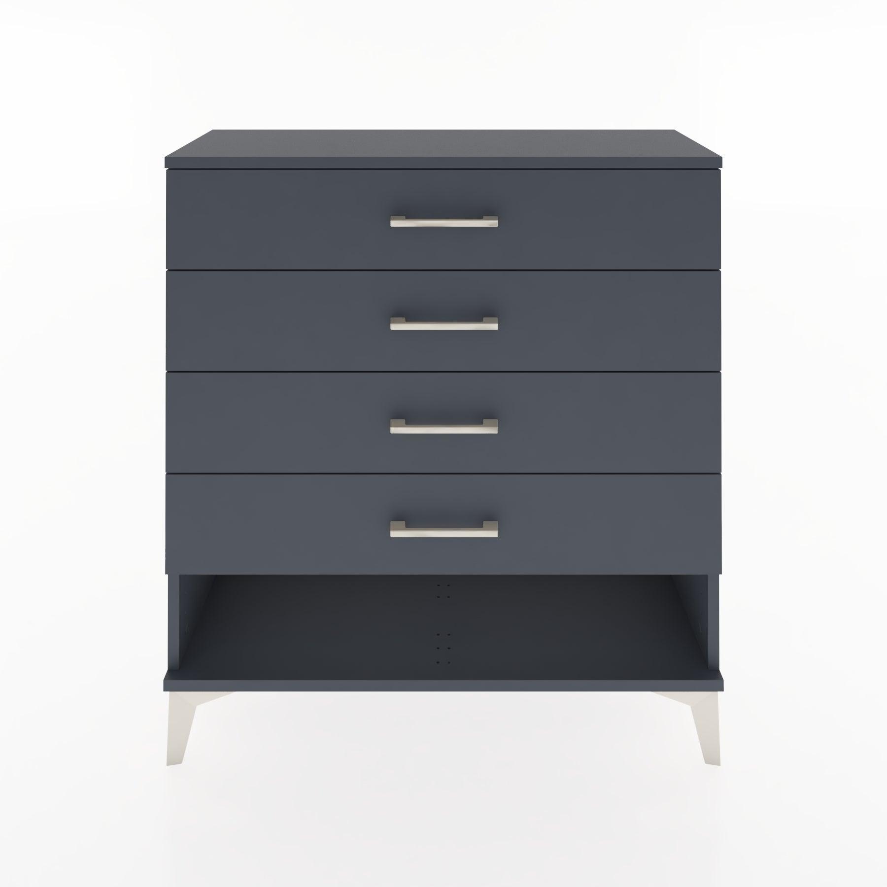 Woodntry Modular Dresser Anthracite 88x30x84 cm with Drawers and Shelves CR2-2