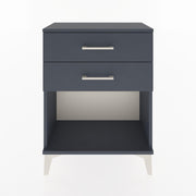Woodntry Modular Nightstand Anthracite 60x30x68 cm with Drawers and Shelves CR2-2