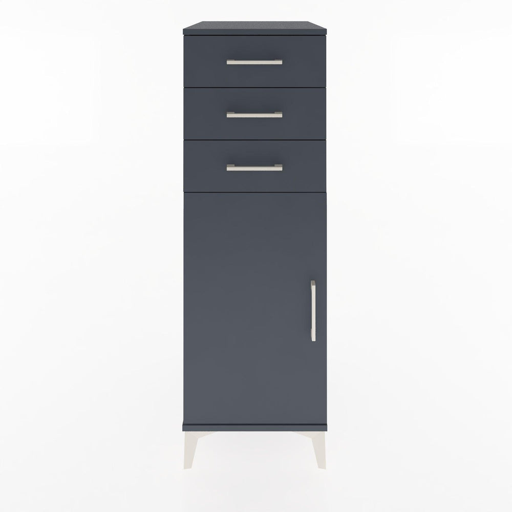 Woodntry Modular Cabinet Anthracite 44x30x122 cm with Doors and Drawers KC52-2