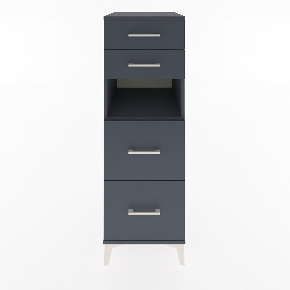 Woodntry Modular Cabinet Anthracite 44x30x122 cm with Drawers and Shelves CR102-2
