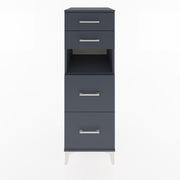 Woodntry Modular Cabinet Anthracite 44x30x122 cm with Drawers and Shelves CR102-2
