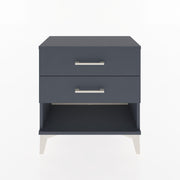 Woodntry Modular Nightstand Anthracite 60x30x52 cm with Drawers and Shelves CR2-2
