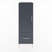Woodntry Modular Cabinet Anthracite 44x30x122 cm with Doors and Drawers KC2-2