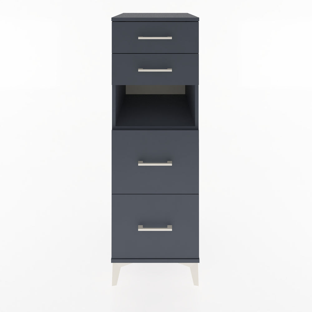 Woodntry Modular Cabinet Anthracite 44x59x122 cm with Drawers and Shelves CR102-2