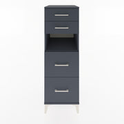 Woodntry Modular Cabinet Anthracite 44x59x122 cm with Drawers and Shelves CR102-2