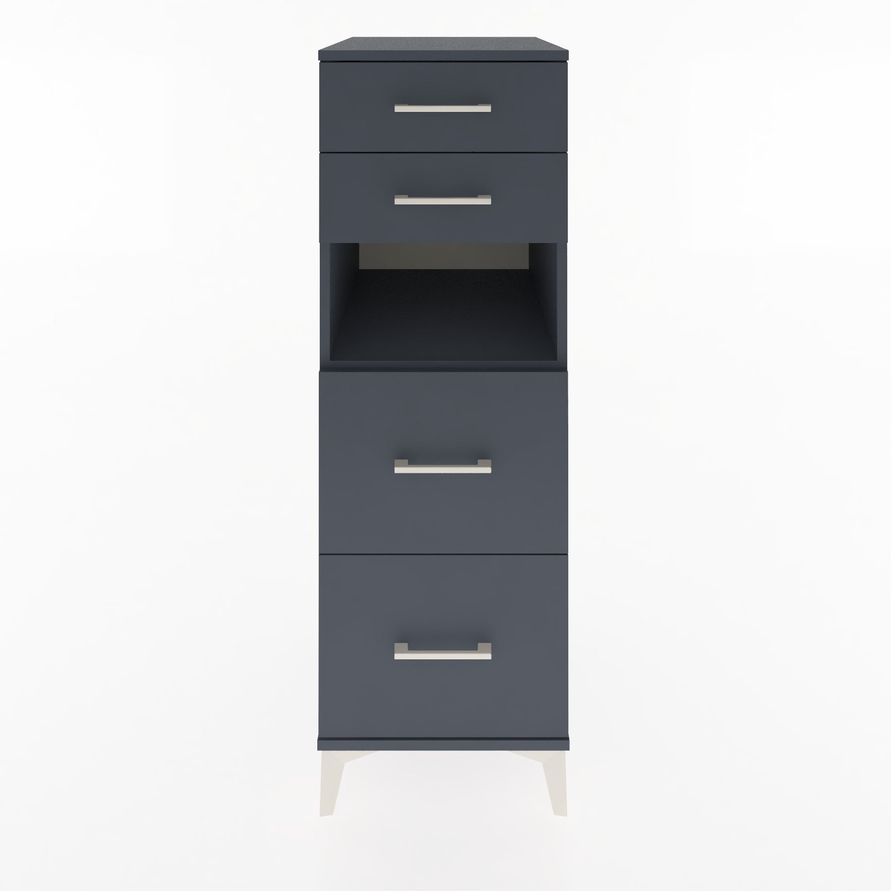 Woodntry Modular Cabinet Anthracite 44x59x122 cm with Drawers and Shelves CR102-2