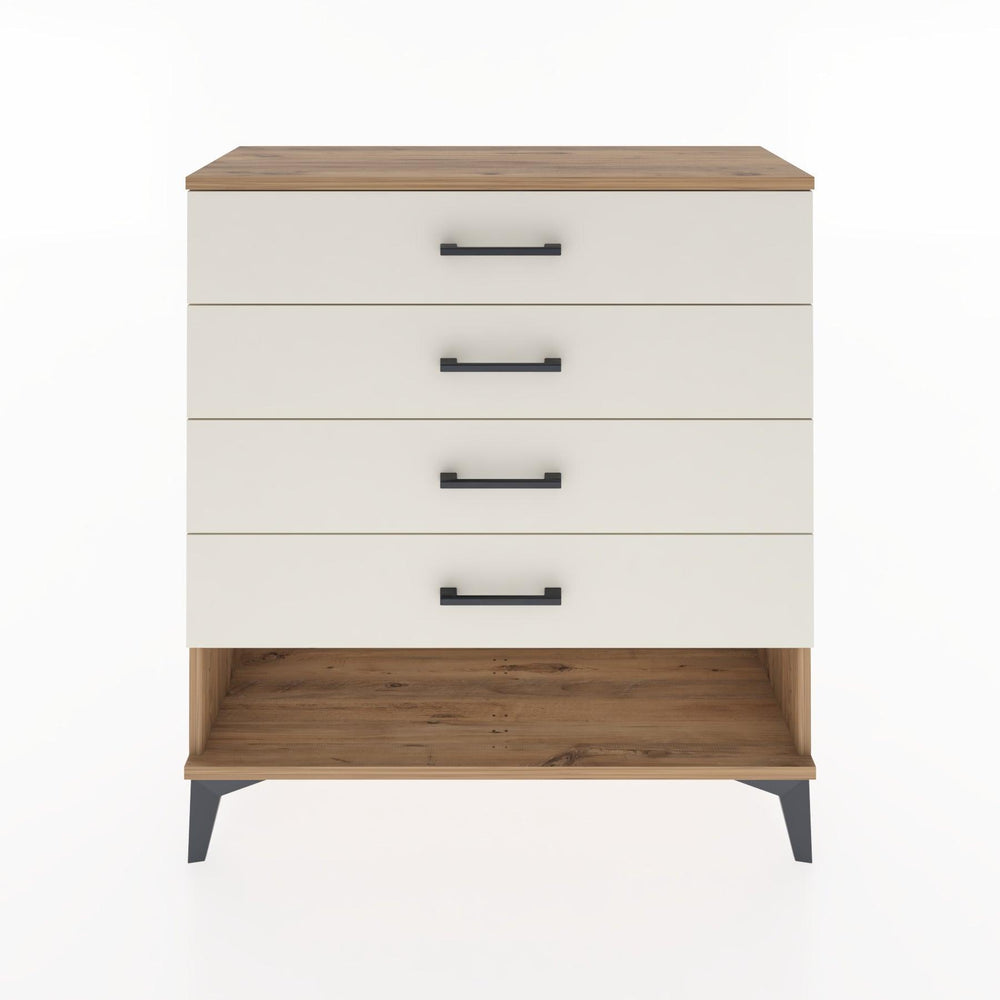 Woodntry Modular Dresser Pine 88x30x84 cm with Drawers and Shelves CR2-3